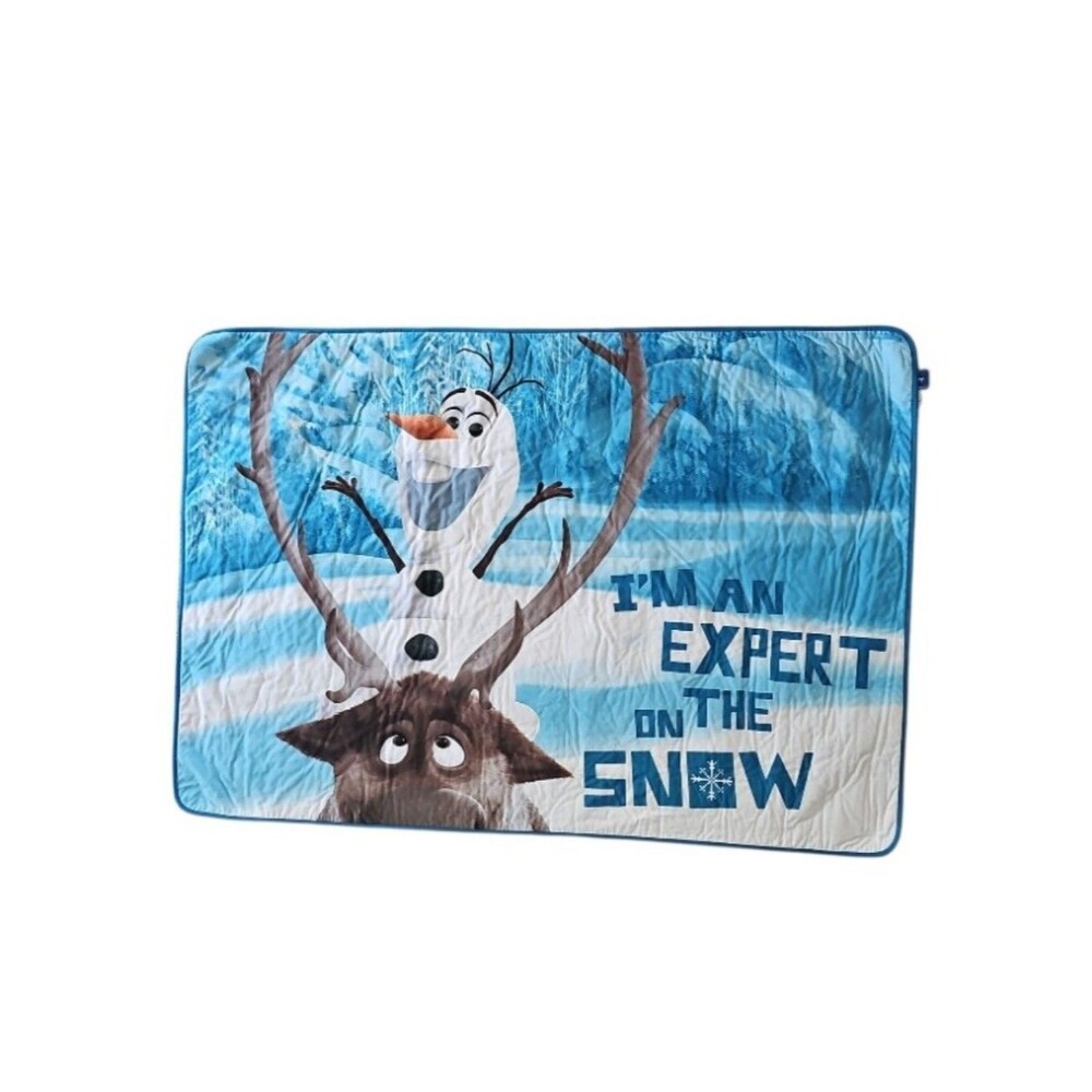 Disney Frozen Olaf Sven Kids Accent Rug 39x56 Blue Bedroom Playroom Decor